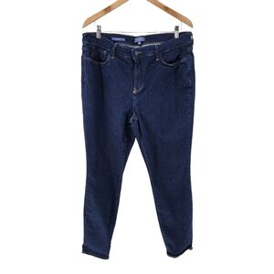 NYDJ Women's Dark Blue Lift Tuck Skinny Jeans - 14
